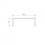 Arlight Экран SL-W68-2000 OPAL Длина 2 Ширина 0 068 Высота 0 023 019312