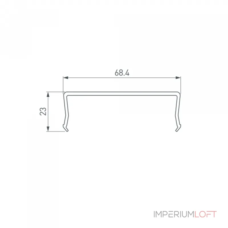 Arlight Экран SL-W68-2000 OPAL Длина 2 Ширина 0 068 Высота 0 023 019312