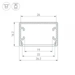 Arlight Профиль PLS-LOCK-H16-SMT-3000 ANOD Алюминий 044805