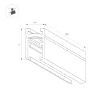Трек MAG-MICROCOSM-TRACK-1115-2000 BK Arlight IP20 043050