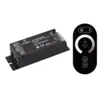 Arlight Диммер ARL-3022-OVAL-DIM Black 12-24В 1x25A ПДУ RF IP20 027150