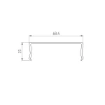 Arlight Экран SL-W68-2000 OPAL Длина 2 Ширина 0 068 Высота 0 023 019312