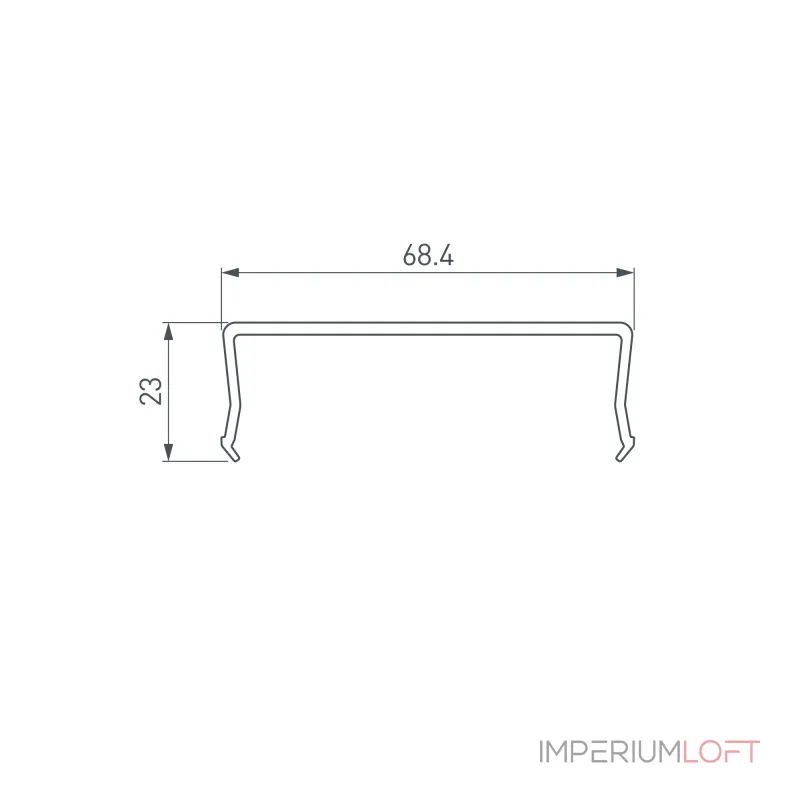 Arlight Экран SL-W68-2000 OPAL Длина 2 Ширина 0 068 Высота 0 023 019312
