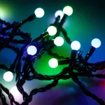 Arlight Светодиодная гирлянда ARD-BALL-CLASSIC-D13-5000-BLACK-50LED RGB 230В 3.5Вт Ardecoled IP65 025567