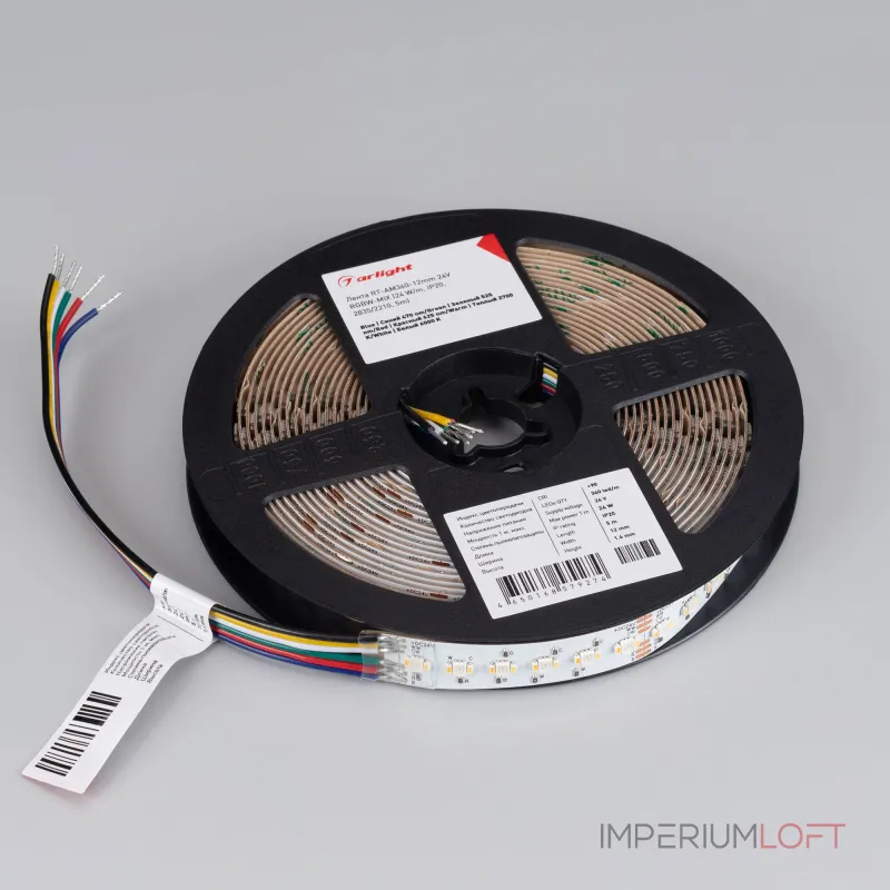 Лента RT-AM360-12mm 24В RGBW-MIX 24 В/м IP20 2835/2210 5м Arlight 044036 Лента RT-AM360-12mm 24В RGBW-MIX 24 В/м IP20 2835/2210 5м Arlight 044036