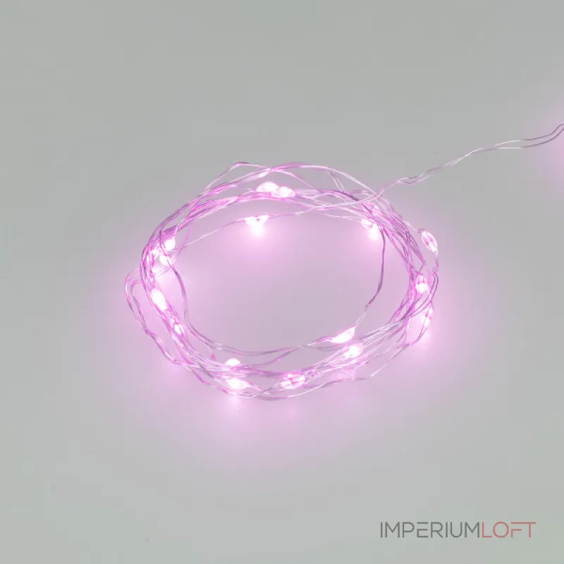 Светодиодная гирлянда ARD-DEW-HOME-2000-CLEAR-20LED-STD Purple 3В Battery Pack Ardecoled IP20 048706