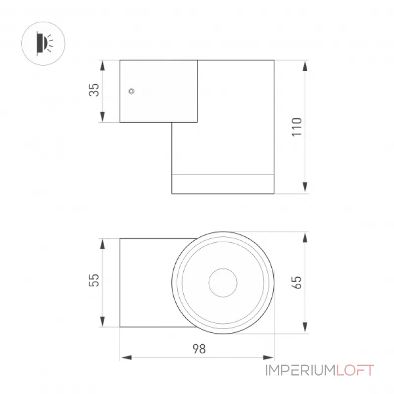 Arlight Светильник LGD-RAY-WALL-R65-12Вт Day4000 GR 6 deg 230В IP65 050152 Arlight Светильник LGD-RAY-WALL-R65-12Вт Day4000 GR 6 deg 230В IP65 050152