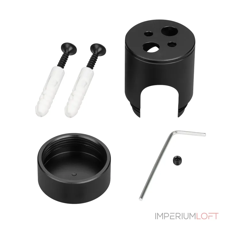 Крепление MOONLIGHT-CYL-D18-BLACK Arlight Металл 047335 Крепление MOONLIGHT-CYL-D18-BLACK Arlight Металл 047335