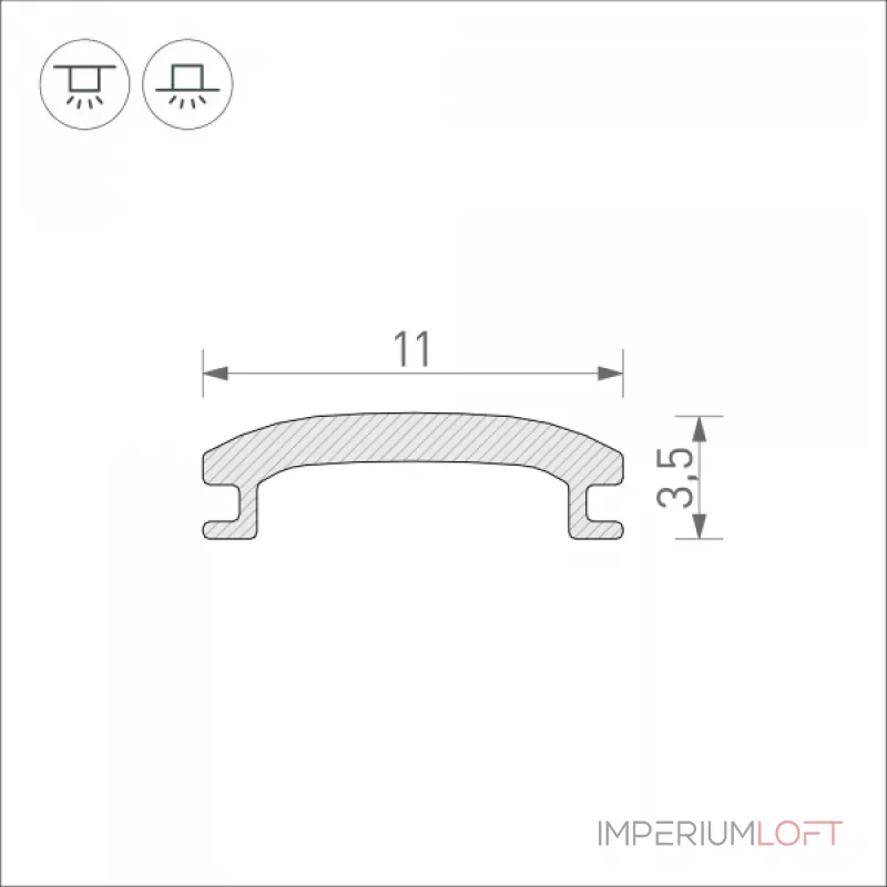 Arlight Экран STRETCH-SHADOW-10м OPAL-PVC A2-CONTOUR-PRO 040644