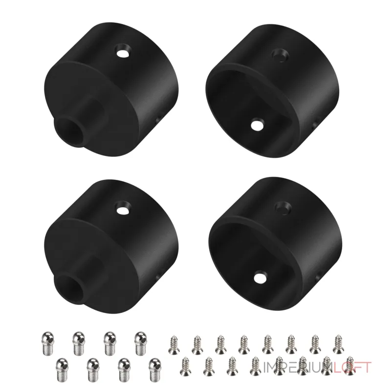 Arlight Заглушка WPH-FLEX-D22-360deg BLACK ALU с отверстием Металл 049940 Arlight Заглушка WPH-FLEX-D22-360deg BLACK ALU с отверстием Металл 049940