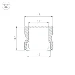 Arlight Профиль ARH-LINE-1715-2000 ANOD GOLD Алюминий 039988