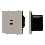 USB-розетка тип A+C софт-тач SCT-MUAC-SFPL-FC-CA (65W QC3) Arlight 059446(1)