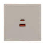 USB-розетка тип A+C софт-тач SCT-MUAC-SFPL-FC-CA (65W QC3) Arlight 059446(1)