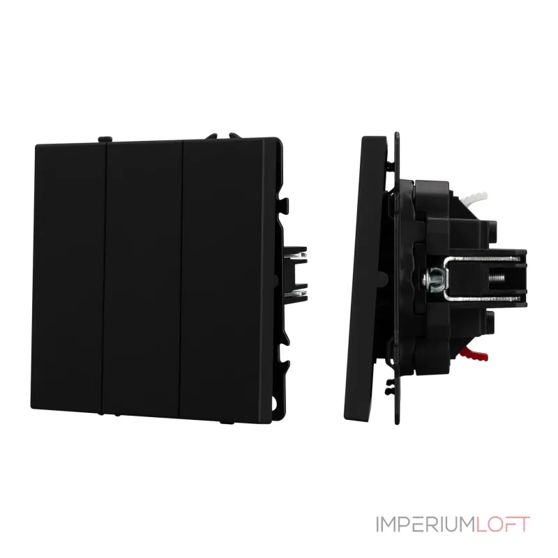 Выключатель 3 клавишный софт-тач SWT-MK03-SFPL-BK (250V 10A) Arlight 061796(1) Выключатель 3 клавишный софт-тач SWT-MK03-SFPL-BK (250V 10A) Arlight 061796(1)