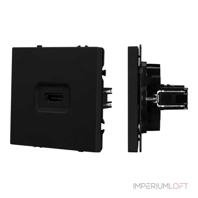 Розетка HDMI софт-тач SCT-MHD1-SFPL-BK Arlight 061841(1) Розетка HDMI софт-тач SCT-MHD1-SFPL-BK Arlight 061841(1)