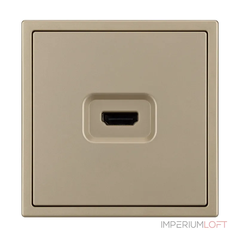 Розетка HDMI софт-тач SCT-MHD1-SFPL-GD Arlight 061843(1)