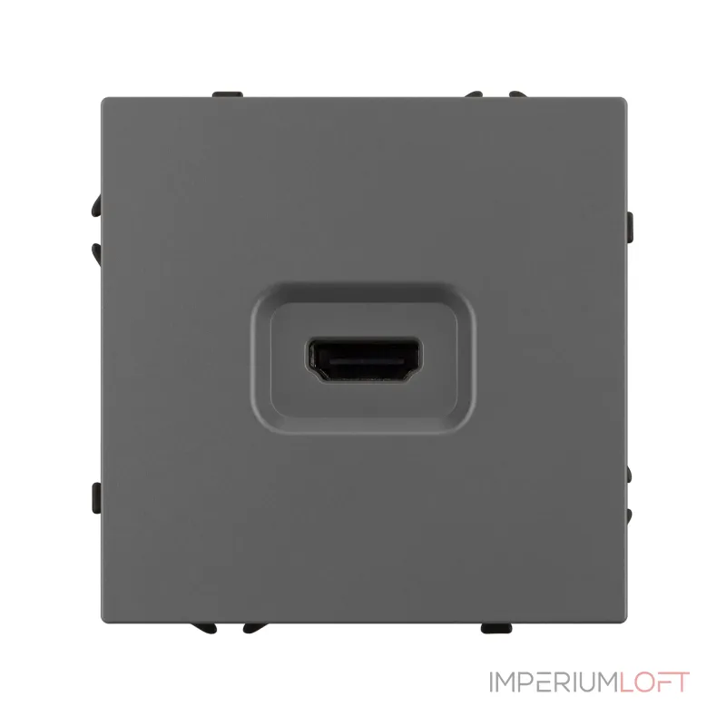 Розетка HDMI софт-тач SCT-MHD1-SFPL-GR Arlight 061844(1) Розетка HDMI софт-тач SCT-MHD1-SFPL-GR Arlight 061844(1)