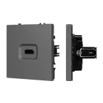 Розетка HDMI софт-тач SCT-MHD1-SFPL-GR Arlight 061844(1)