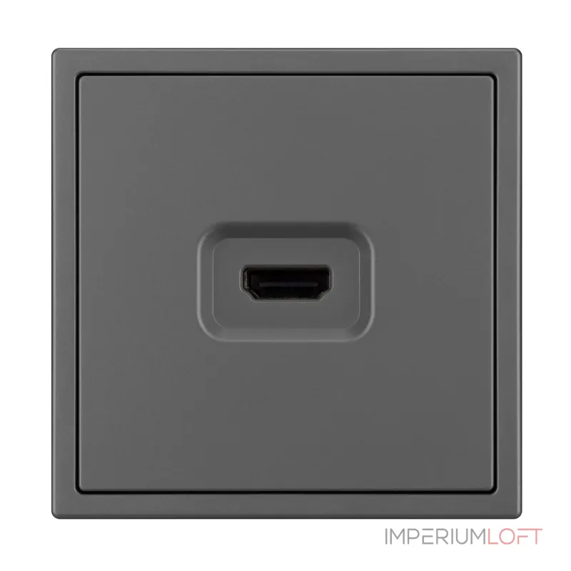 Розетка HDMI софт-тач SCT-MHD1-SFPL-GR Arlight 061844(1) Розетка HDMI софт-тач SCT-MHD1-SFPL-GR Arlight 061844(1)