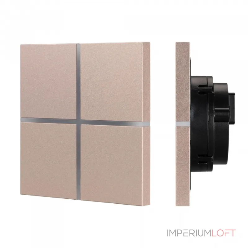 Arlight INTELLIGENT ARLIGHT Сенсорная панель KNX-304-13-IN Champagne BUS Frameless IARL IP20 039670 Arlight INTELLIGENT ARLIGHT Сенсорная панель KNX-304-13-IN Champagne BUS Frameless IARL IP20 039670