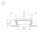 Arlight Профиль MIC-FS-3000 ANOD Алюминий 040719