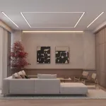Arlight Профиль с экраном SL-LINIA62-F-2500 BLACK+OPAL Алюминий 036307