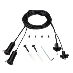 Подвес токопроводящий ARL-2x2м Set BLACK Pad 15x2mm 2x20AWG Arlight провод 2x0.5 041948