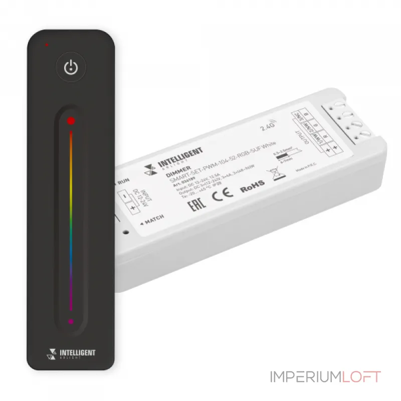 Arlight INTELLIGENT ARLIGHT Диммер SMART-SET-PWM-104-52-RGB-SUF White 12-24В 3x4A ПДУ LINE 2.4G IARL IP20 036189 Arlight INTELLIGENT ARLIGHT Диммер SMART-SET-PWM-104-52-RGB-SUF White 12-24В 3x4A ПДУ LINE 2.4G IARL IP20 036189