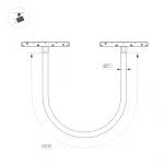 Arlight Светильник MAG-ORIENT-TUBE-ELASTIC-R25-L5000-70Вт Warm3000 BK 360 deg 48В IP20 044337