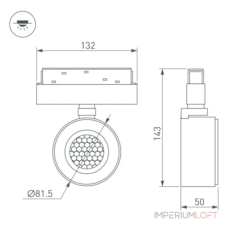 Arlight Светильник MAG-ORIENT-POINT-R80-12Вт Day4000-MIX BK 18 deg 48В DALI IP20 047142 Arlight Светильник MAG-ORIENT-POINT-R80-12Вт Day4000-MIX BK 18 deg 48В DALI IP20 047142