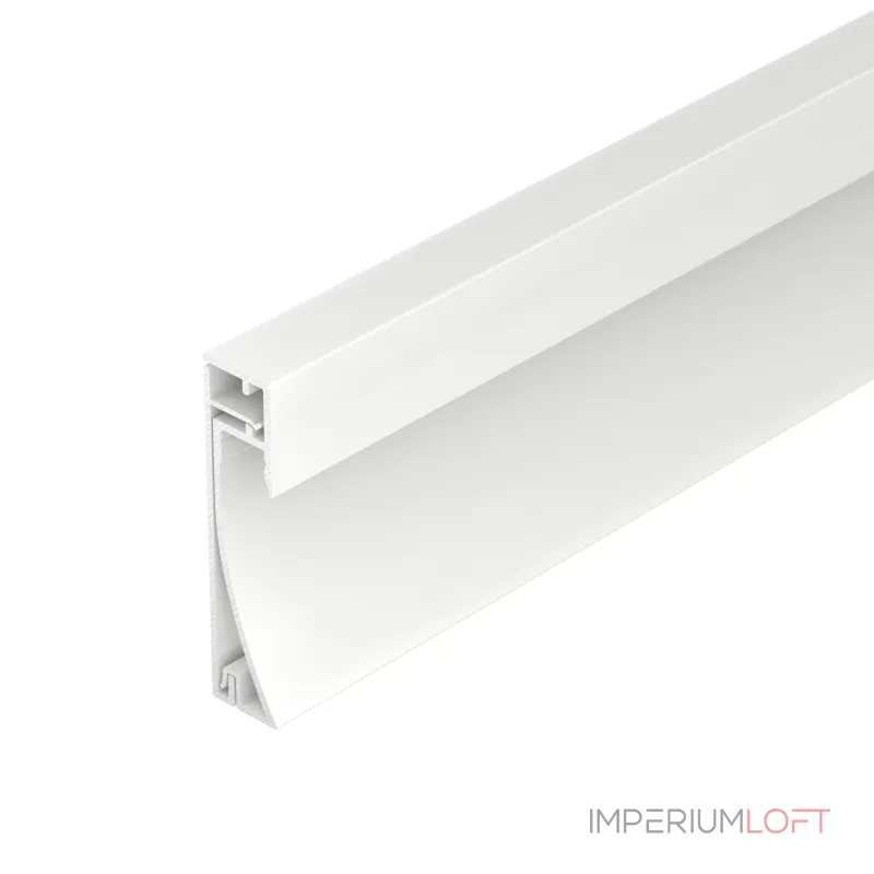Профиль PLINTUS-H54-2000 WHITE Arlight Алюминий 045434