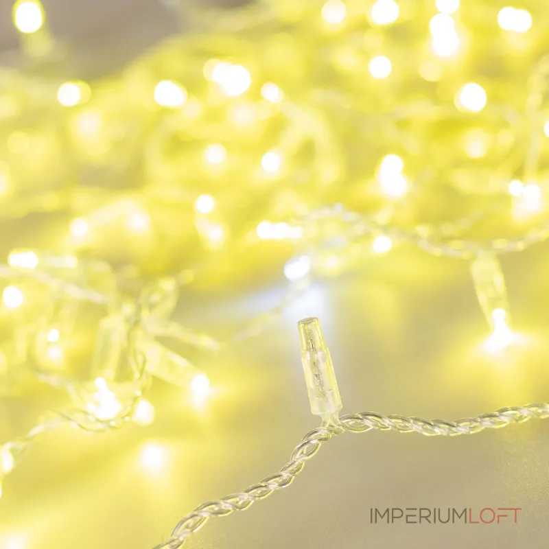 Arlight Светодиодная гирлянда ARD-STRING-CLASSIC-10000-CLEAR-100LED-FLASH Gold 230В 7Вт Ardecoled IP65 025820