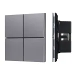 Arlight INTELLIGENT ARLIGHT Кнопочная панель KNX-304-23-IN Grey BUS Frameless IARL IP20 038366