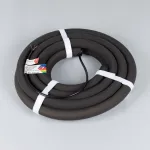 Лента герметичная SPI MOONLIGHT-BLACK-SIDE-G180-D25mm 12В RGB-PX2 21.6 В/м IP65 5м Arlight 044974