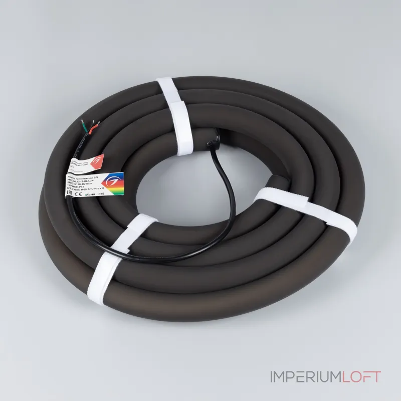 Лента герметичная SPI MOONLIGHT-BLACK-SIDE-G180-D25mm 12В RGB-PX2 21.6 В/м IP65 5м Arlight 044974 Лента герметичная SPI MOONLIGHT-BLACK-SIDE-G180-D25mm 12В RGB-PX2 21.6 В/м IP65 5м Arlight 044974