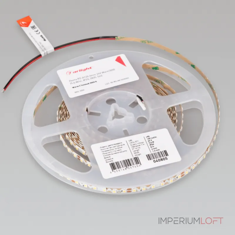 Arlight Лента RZ-A120-6mm 24В Warm3000 9.6 В/м IP20 2835 5м 040805