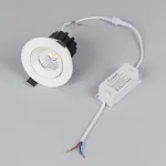 Arlight Светильник MS-ATOLL-BUILT-TURN-R94-10Вт Warm3000 WH 60 deg 230В IP54 044603