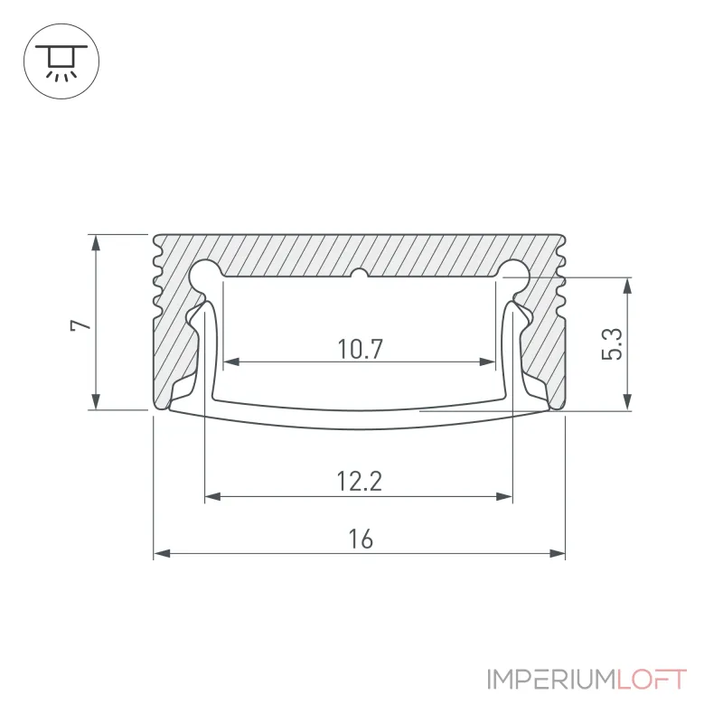 Arlight Профиль SL-SLIM-H7-2000 BLACK Алюминий 037110 Arlight Профиль SL-SLIM-H7-2000 BLACK Алюминий 037110