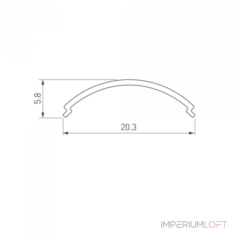 Arlight Экран ARH-KANT-H16-2000 Round Clear-PM 016633 Arlight Экран ARH-KANT-H16-2000 Round Clear-PM 016633