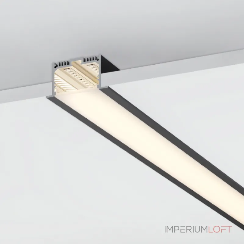 Arlight Профиль с экраном SL-LINIA62-F-2500 BLACK+OPAL Алюминий 036307