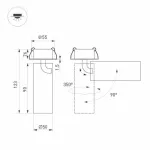 Arlight Светильник SP-GABI-BUILT-FLAP-R50-9Вт Warm3000 BK 60 deg 230В IP40 052354