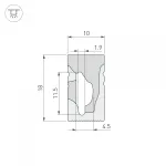 Arlight Силиконовый профиль WPH-FLEX-1018-SIDE-S10-50м WHITE Силикон 040828