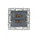 Механизм выключателя двухклавишный проходной SWT-MKP2-PL-WH 250В 16A Arlight 043727