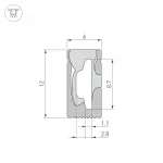 Arlight Силиконовый профиль WPH-FLEX-0612-SIDE-S8-10м BLACK Силикон 045785