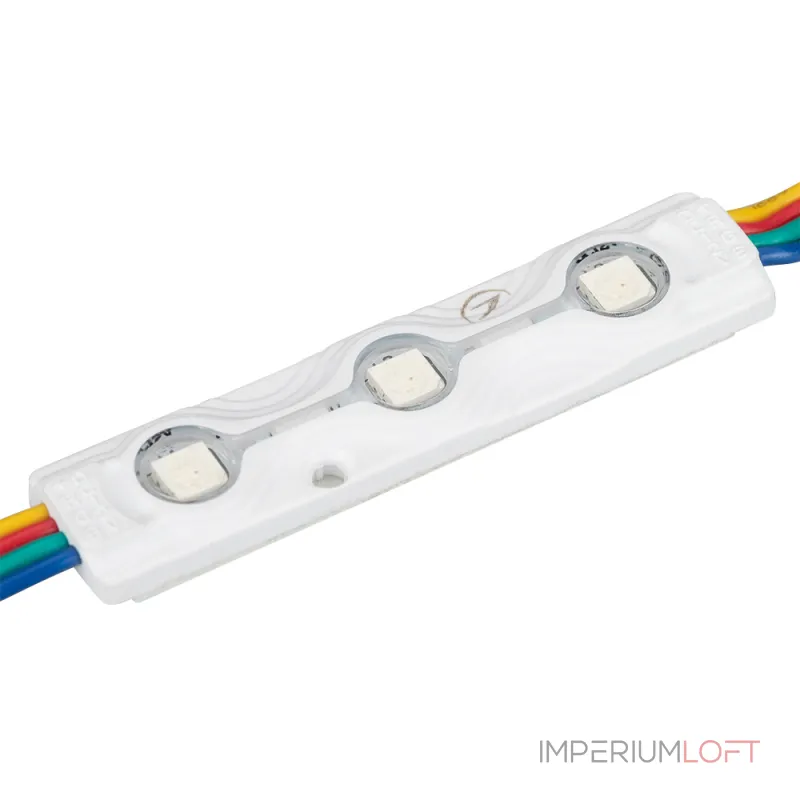 Arlight Модуль герметичный ARL-ORION-R07-12В RGB 5050 3 LED Закрытый 026540 Arlight Модуль герметичный ARL-ORION-R07-12В RGB 5050 3 LED Закрытый 026540