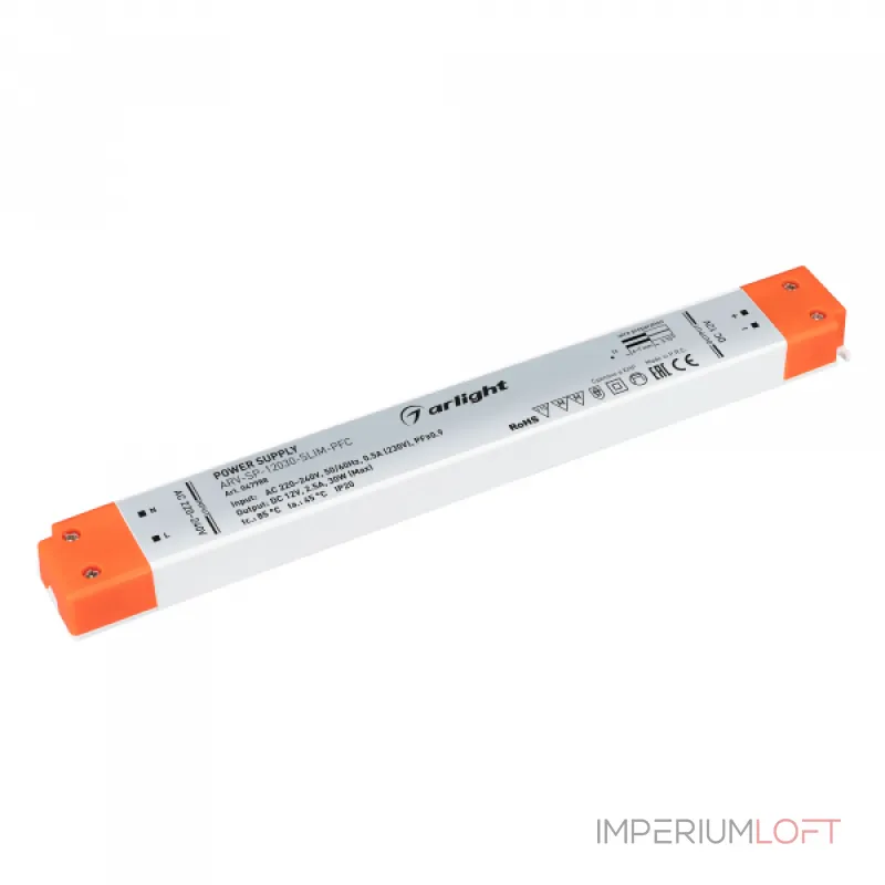 Блок питания ARV-SP-12030-SLIM-PFC 12В 2.5A 30Вт Arlight IP20 047988