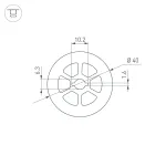 Силиконовый профиль WPH-FLEX-D40-360deg-S10-5м WHITE Arlight Силикон 045869