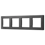 Рамка алюминиевая FRM-PRESTO-ALS-4-BK Arlight 043862