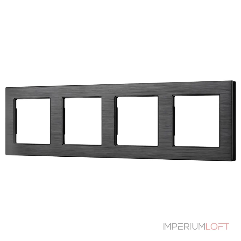 Рамка алюминиевая FRM-PRESTO-ALS-4-BK Arlight 043862