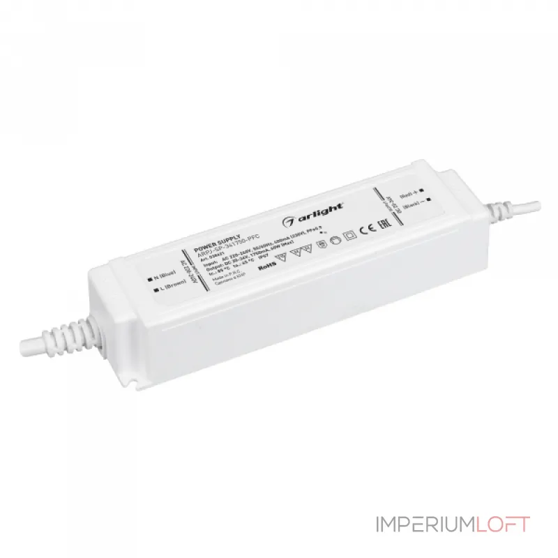 Aright Блок питания ARPJ-SP-341750-PFC 60Вт 20-34В 1.75A IP67 038621